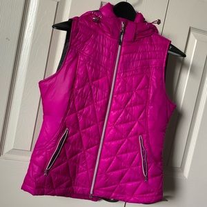 TEK GEAR Women’s Puffy Vest with Hood  Size M